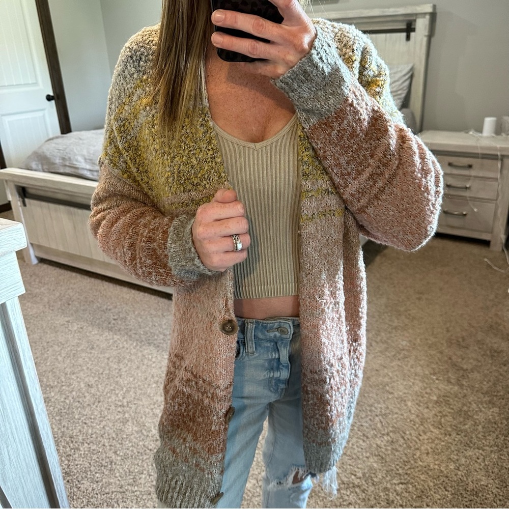 Coco + Jaimeson Long Cardigan Size Xs - image 2